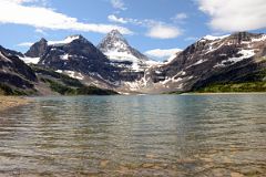 36 Mount Magog, Mount Assiniboine, Wedgewood Peak Mid-Day From Lake Magog.jpg